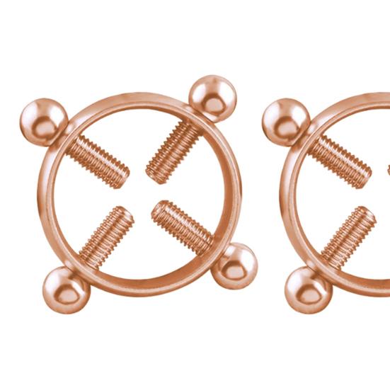 2Pcs/Set Nipple Clamps Sexy Adjustable Fake Piercing Ring Erotic Bdsm Tools Nipple Sucker for Women