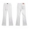 ZYLLO Splicing Flare Jeans for Men Stacked Pants Streetwear Pants Harajuku Goth Bell Bottom Punk Long Trousers
