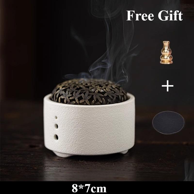 

Y Ceramic Coil Incense Burner Sandalwood Agarwood Incence Holder Household Indoor Bedroom Home Aromatherapy Decoration Ornaments