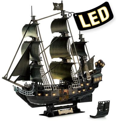 ASSYME Cubic Fan 3D Puzzle Bastelset, kein Kleber oder Werkzeug erforderlich, Queen Revenge L522h, Anne's (mit LED)