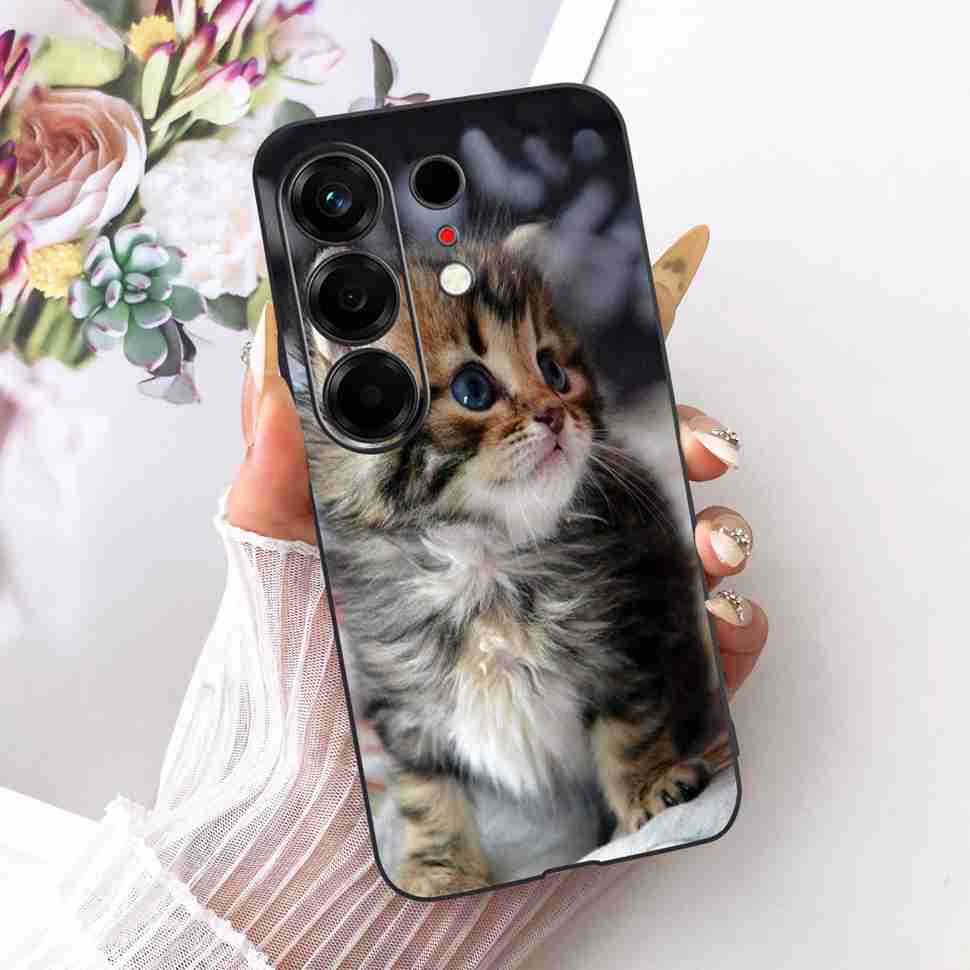 

Милий Розписний Чохол Для Tecno Camon 50 4G CN5 М який Силіконовий Fundas Чохли Для Телефона Для Tecno Camon50 4G 6.78 Чорний Чохол Coque Camon 50 4G