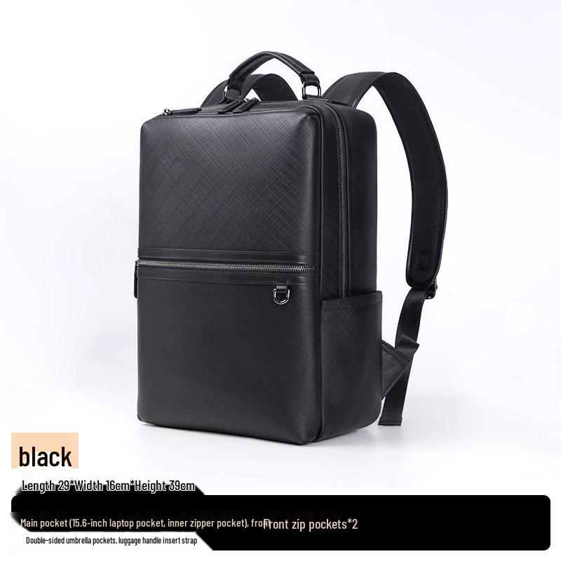 

Мужской рюкзак из коровьей кожи с сетчатым узором для бизнеса и колледжа