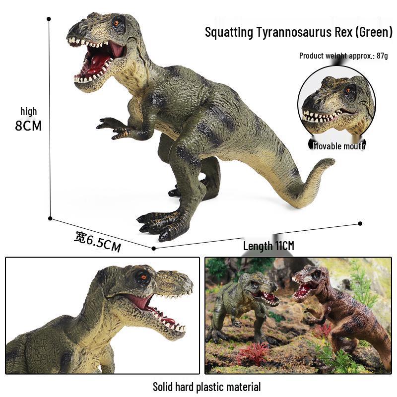 Jurassic Dinosaur Simulation Model: Stegosaurus, Mosasaurus, Pterodactyl, Triceratops, T. Rex, Allosaurus.