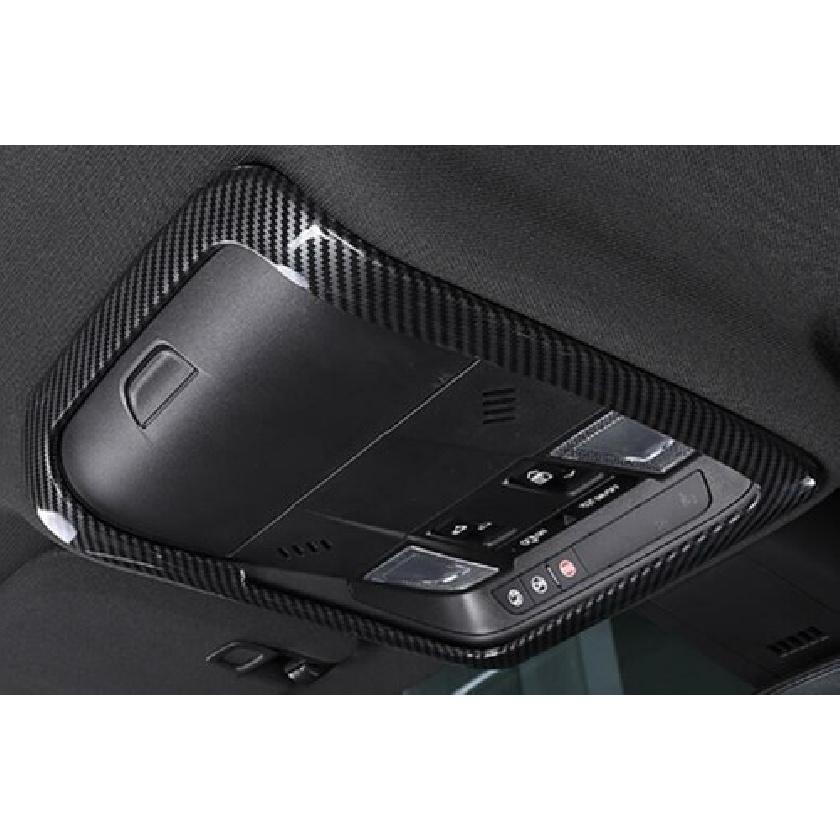 For Cadillac XT6 2020-2022 Carbon Fiber Front Reading Lamp Frame Cover Trim 1PCS