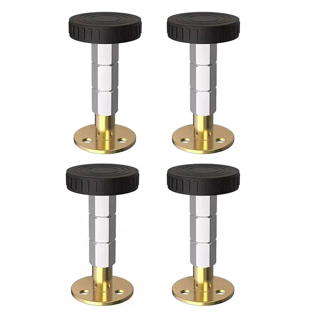 4pcs Adjustable Furniture Legs Threaded Bed Frame Anti-Shake Headboard Stoppers Fixer Punch-Free Furniture Fixed Accessories