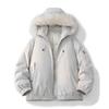 Parker Workwear Cotton Clothing Men and Women Section of The Fall and Winter Hair Collar Cotton Jacket Thickened Couple Models Hooded Cotton Jacket