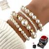 Pearl Women' Bracelet PEARLS Gift for Women Girls SET