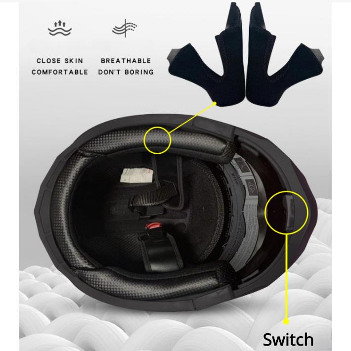 Celoroční helma Open Face Motorcycle 3/4 pro muže a ženy Elektrická cyklistická přilba