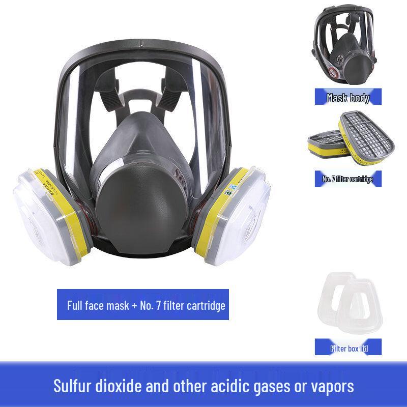 SANSHENG 6800 Full Face Gas Mask with No. 7 Filter One Size