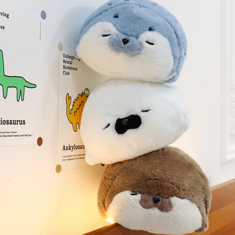 Super Soft Sea Otter Plush Toy - Large Sleeping Pillow & Bed Backrest