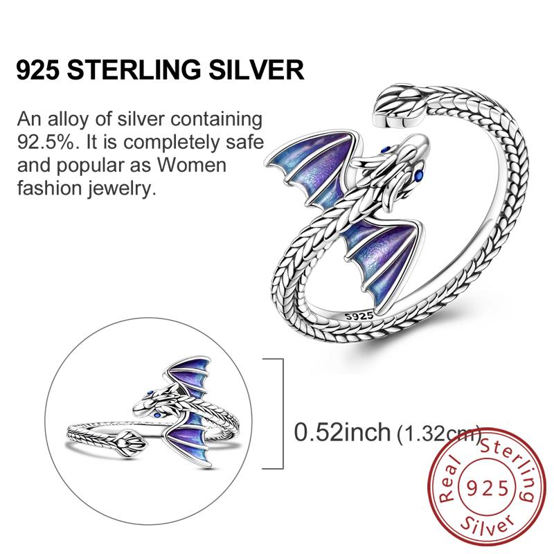 925 Silver Rings for Women Gold Shining Retro Heart Bow Star Ring Size 6 7 8 9 Wedding Anniversary Fashion Fine Jewelry