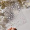 1Sheet 5D Soft Embossed Relief Nail Stickers Cute Daisies Self Adhesive Slider Stickers Press On Nails DIY Nail Art Dec