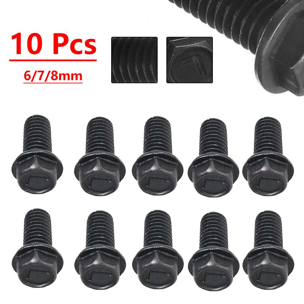 Parts Screw For Cutting Machine 10pcs Accessories Carbon Steel Galvanized Left Hand Thread M8 M7 M6 High Quality