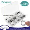 Boxed Set: 720 Metal Gaskets - 304 Stainless Steel Flat Washers (M2-M12)