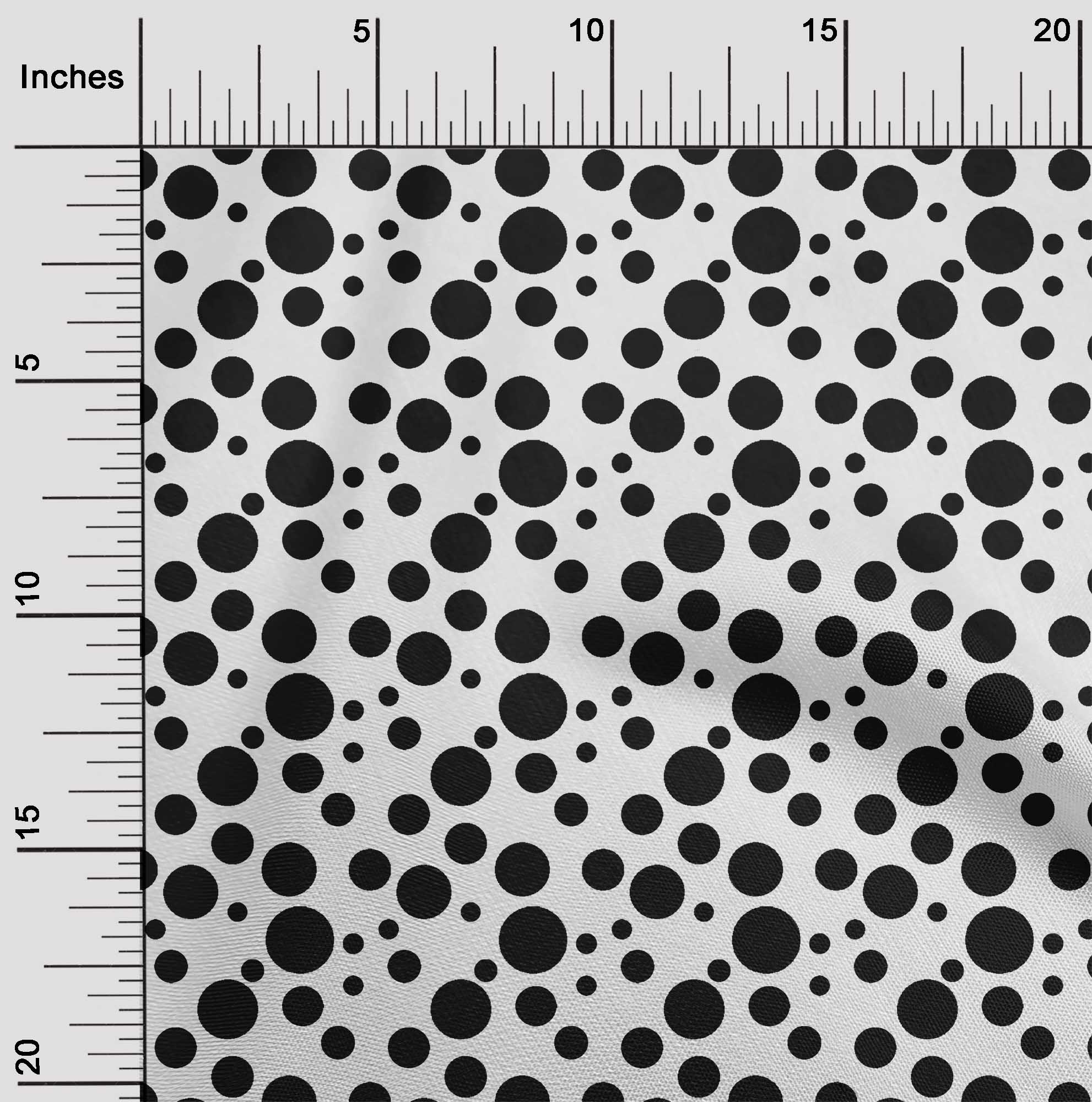 

oneOone Cotton Flex Light Blue Fabric Dots Diy Clothing Quilting Fabric Print Fabric By Yard 40 Inch Wide - 42 Inch Wide - Viscose Chiffon чорний