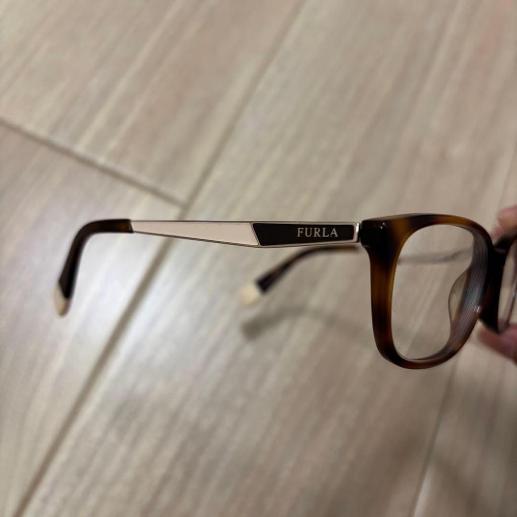 Used FURLA glasses tortoiseshell pattern with case