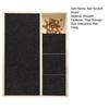 Dog Nail Scratch Board with Treat Box Wooden Pet Filing Pad with Snack Storage Box Removable Paw Scratch Pad for Dog Training