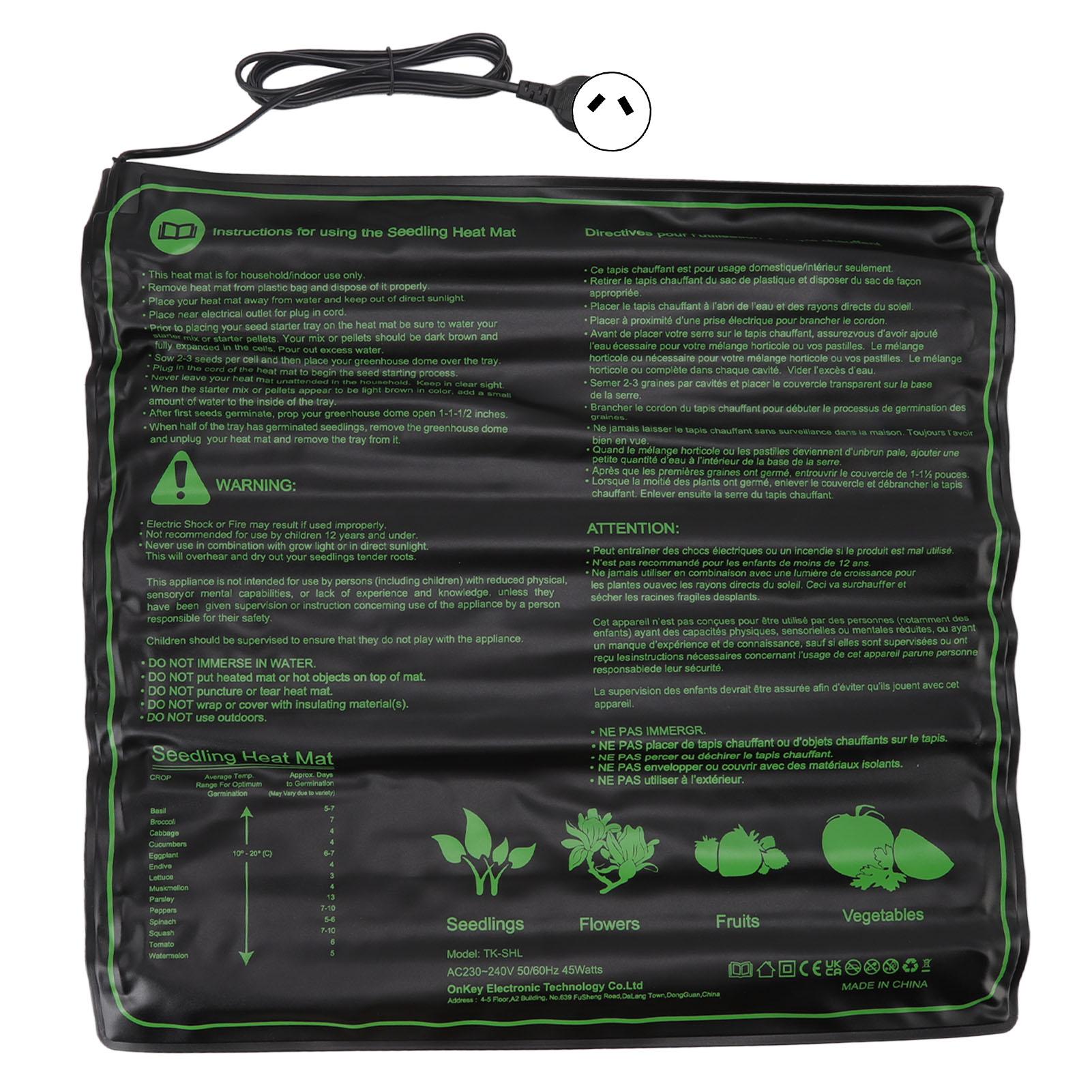 

Нагревательный коврик для рассады, водонепроницаемый, теплый, безопасный, эффективный, нагревательный коврик для семян растений для комнатных растений