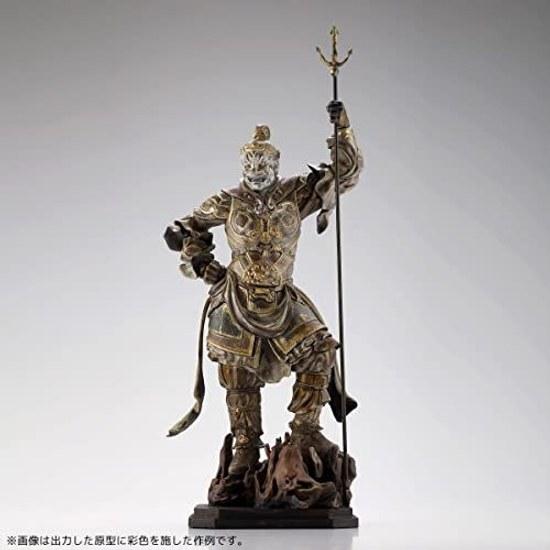 Kaiyodo Art Pla Shitenno Statue Kōmokuten Height approximately 160mm Non-scale Unpainted Unassembled Plastic Model Kit AP013