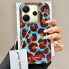 Blue Background Retro Leopard Phone Case for Xiaomi Redmi Note 14 13 12 11 11S 10 10S 9 Pro 15C 9C 13C 14C A3 A4 A3X 9C A1 Cover