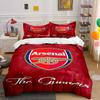 Arsenal The Gunners Bedding Bedding Set (1 Duvet Cover, 2 Pillowcases, Duvet Not Included)