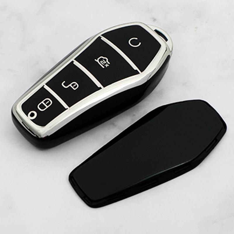 Auto Shell Fob pentru BYD Han Ev Tang Dm Qin PLUS Song Pro MAX Yuan Cataramă moale TPU Accesorii pentru husa pentru chei de mașină