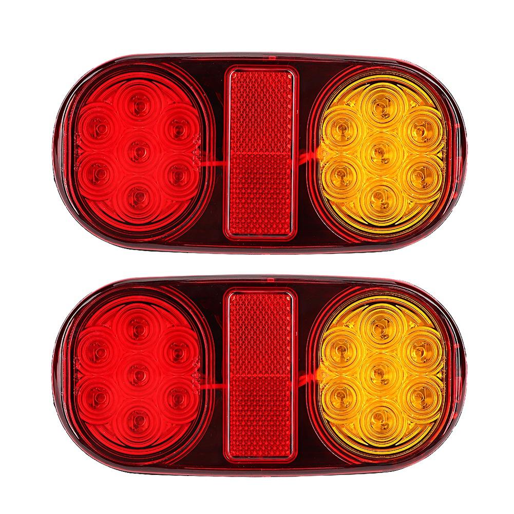 

12 В универсальный яркий светодиодный задний фонарь с подсветкой номерного знака для прицепа автобуса автофургона