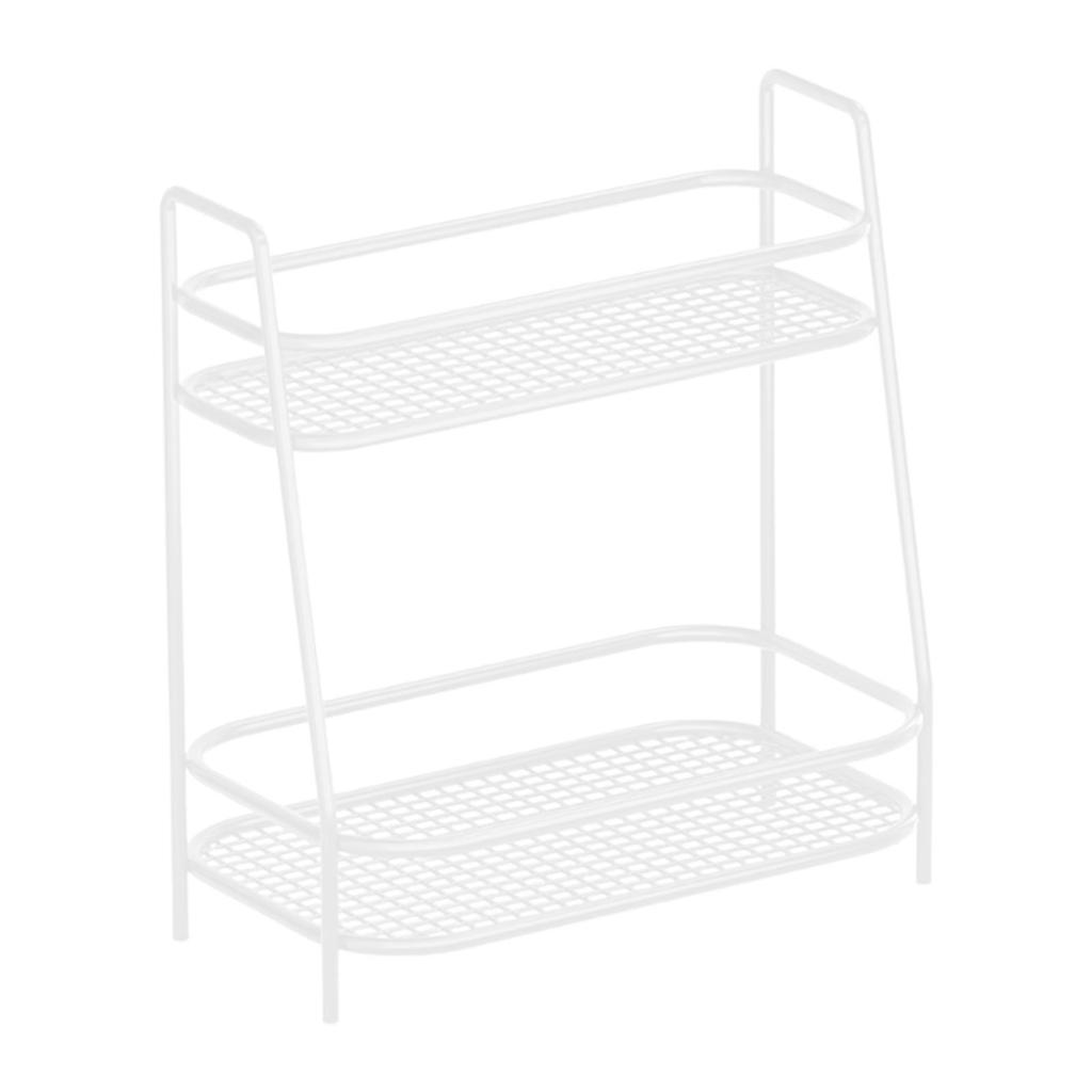 2 Tier Spice Storage Rack Home Countertop Freestanding Kitchen Cabinet Shelf