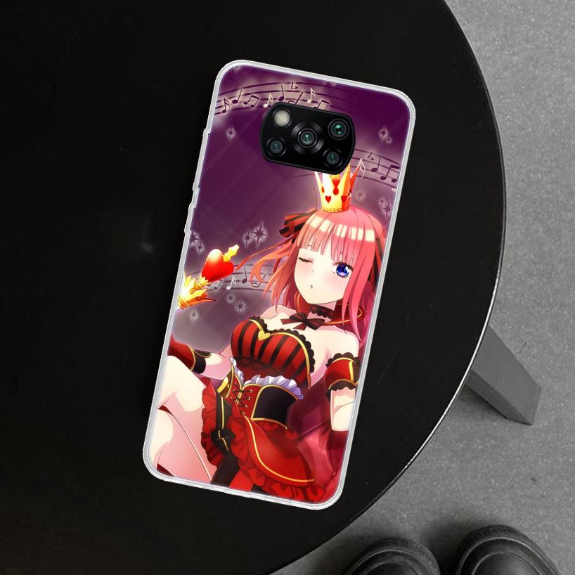 

Nakano Nino Anime Phone Case Cover For Xiaomi Poco X6 X5 X7 Pro F7 Ultra Redmi 15C 15 13C 13 12C 12 10C 10 10A 9C 9A 9T 9 Coque Xiaomi Poco F7 Ultra