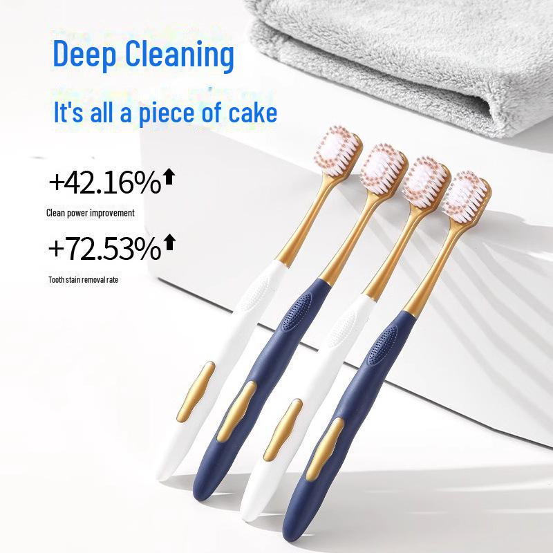 Supermarket w Shantoumu: 6-pak szczoteczek do zębów dla dorosłych z miękkim włosiem i szeroką główką