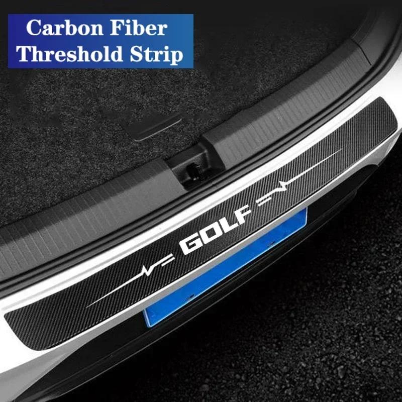 2026 Hot Sticker Car Threshold Stickers for Volkswagen VW Golf 4 6 MK4 Passat Polo B6 B7 R Line Jetta GTI GTD Rear Door Sill An