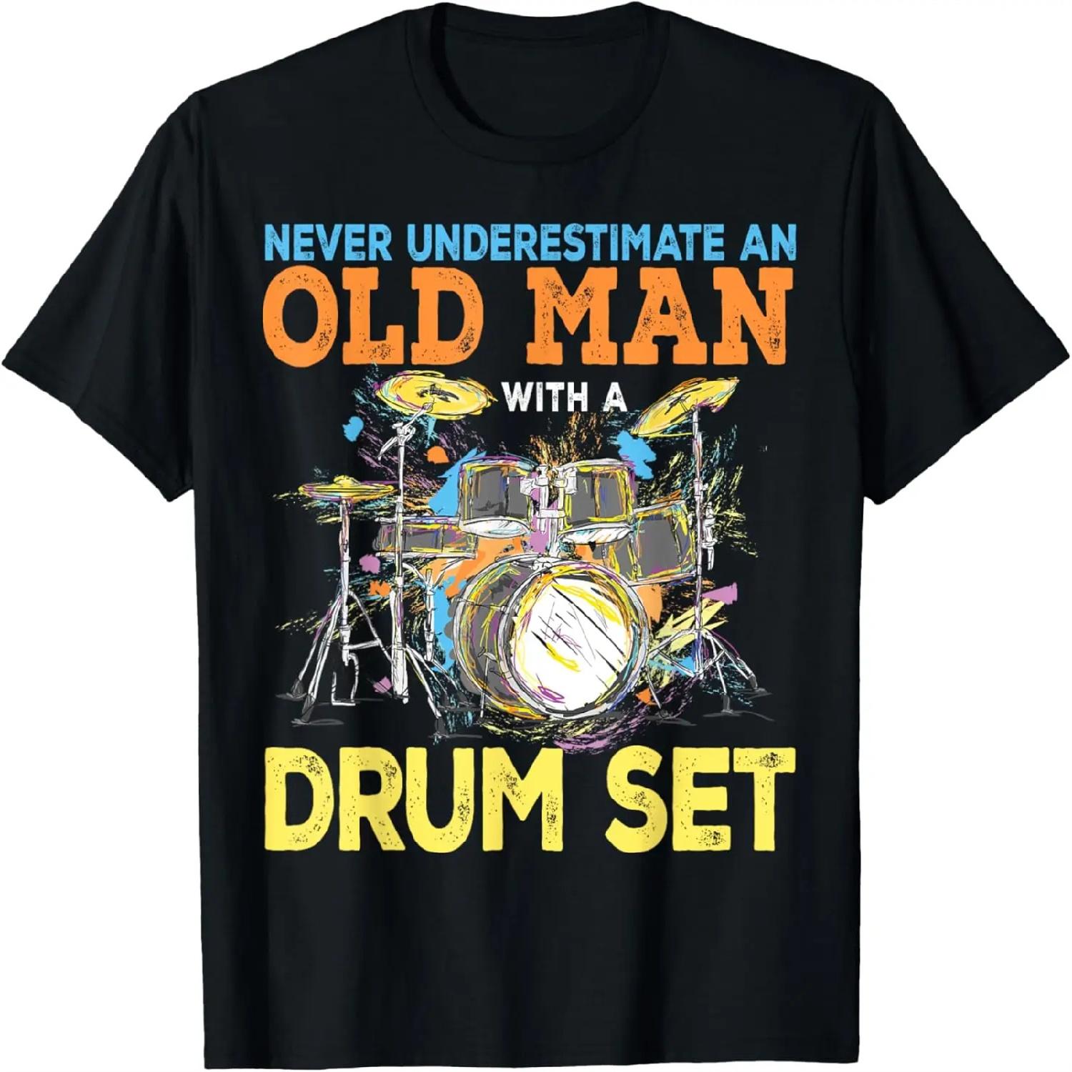 Пастельный гот каваий хэви-метал подарок барабанщик кот играющий на барабанах футболка S