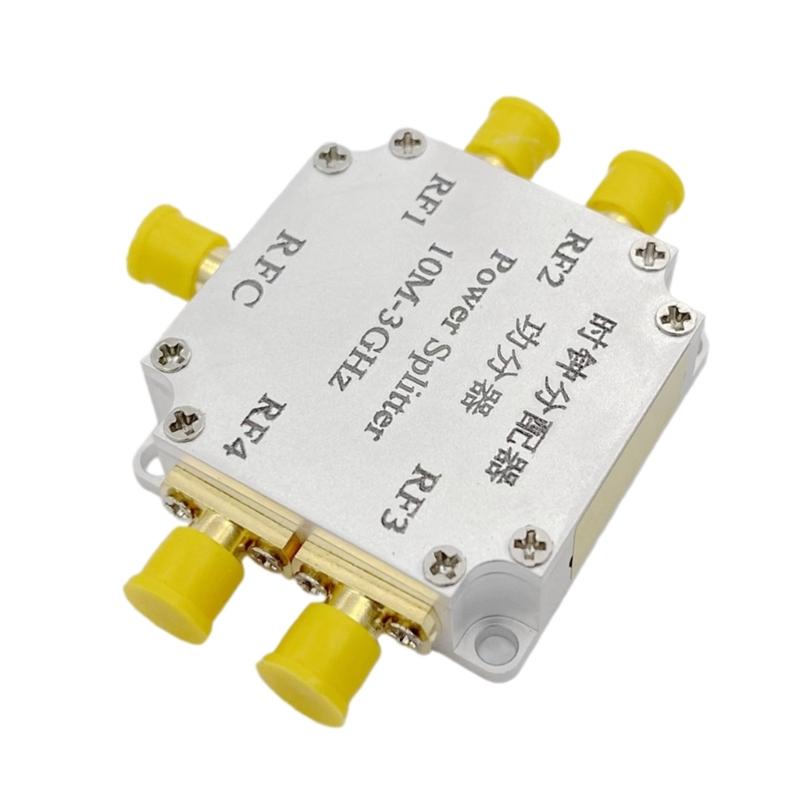 HF Leistungsteiler 4-fach für SMA-Anschlüsse 10M-3G HF Leistungsverteiler für Mikrowellenmessungen Teiler/Antenne