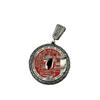 S925 Sterling Silver Mountain Ghost Cinnabar Coin Pendant for Men & Women - Taoist Niche Design