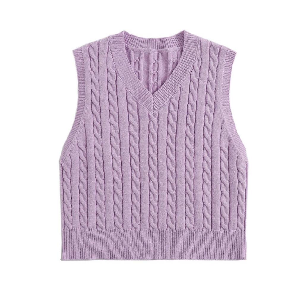 New Sweaters, Women's Knitted Vests, Pullovers, V-neck, Vest Sweaters, Versatile Tops