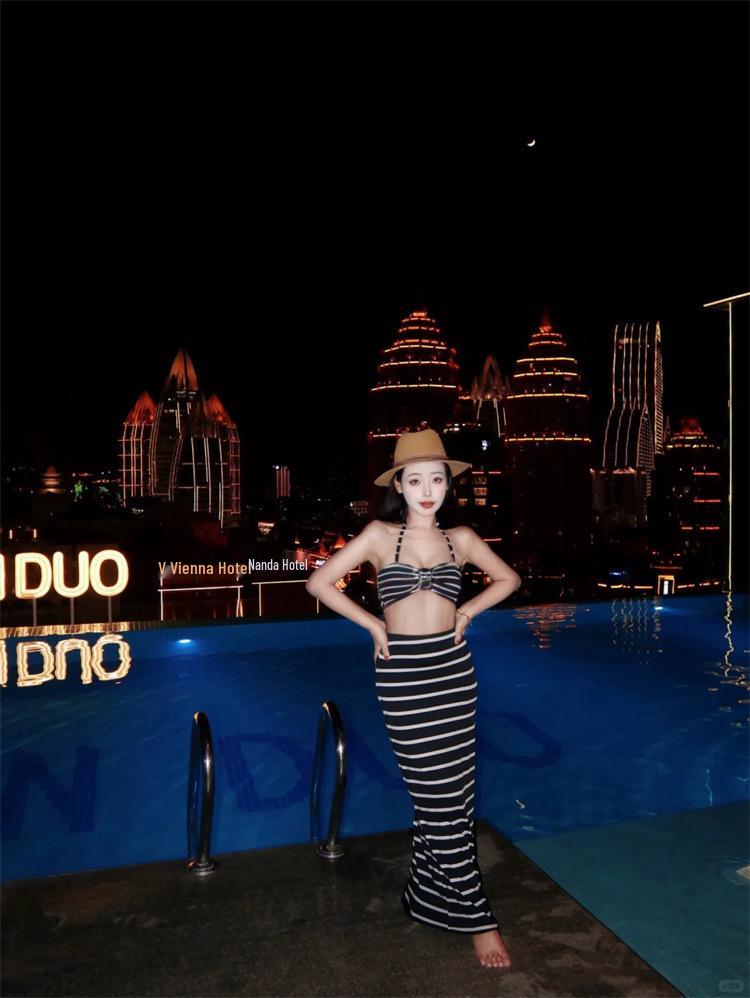 2026 Summer Sexy Striped Bikini Set for Women: High-Quality Beachwear