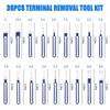 18/36Pcs Terminal Removal Tool Kit Depinning Tool Electrical Connector Pin Removal Car Optional Wire Terminal Removal Tools