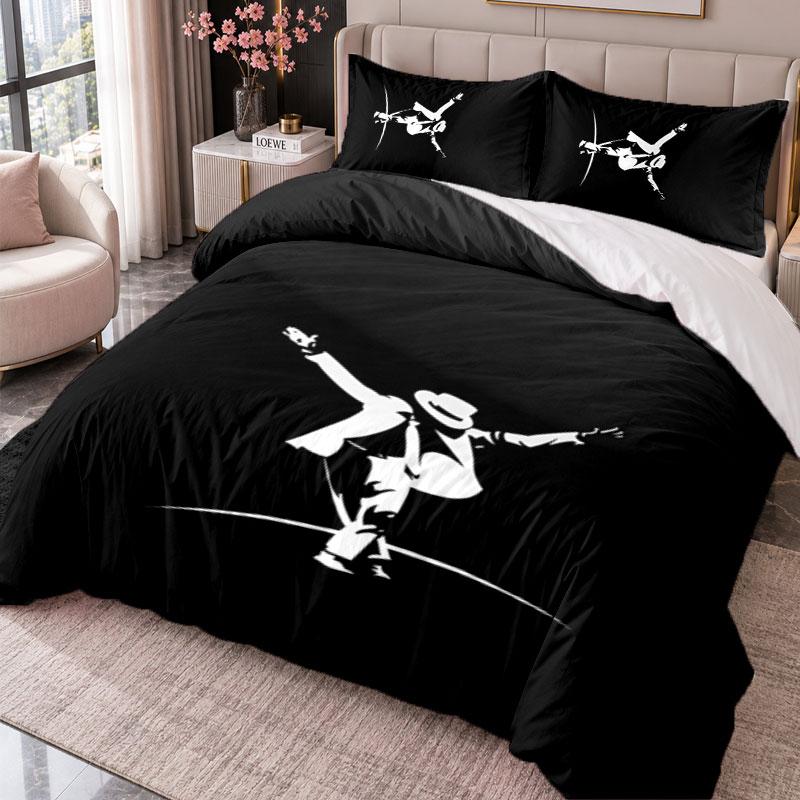 Michael Jackson 3Pcs Bedding Set Duvet Cover With Two Pillowcases For Bedroom Home Decoration