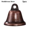 5pcs Vintage Retro Bell Ornaments 22/26/30/38mm Decoration Rustic Bells  for Christmas Tree