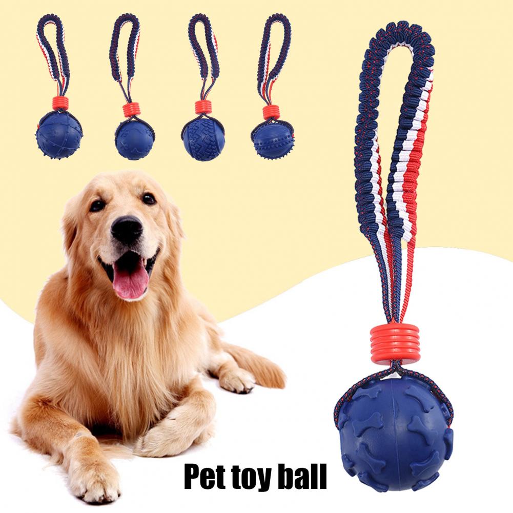 Dog Toy Ball Rubber Chew Toy for Dogs Durable Dog Chew Ball Toy for Chewers Fetch Ball for Medium Small Dogs Embossed Texture