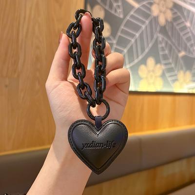 Chain Ring Love Leather Yxdian-life Keychain Pendant Trend Star Flower Mickey Head Accessories Key Chain Bag Trinket Women