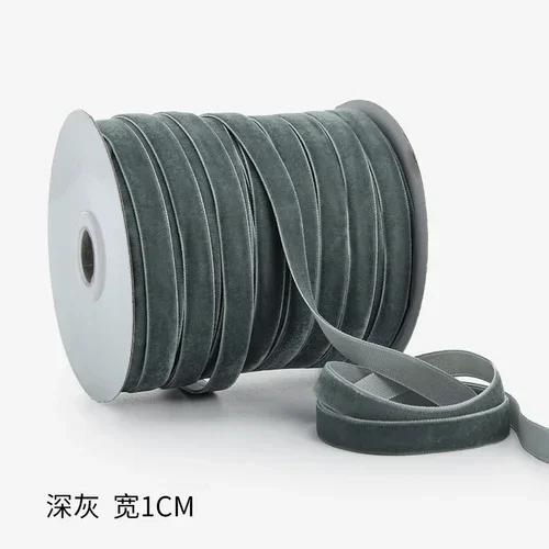 45 Meter 1 cm Samtband Hochzeitsparty Handgemacht Geschenkverpackung Schleifen für Haare DIY Bekleidung Bekleidungszubehör Nähhandwerk Stoff