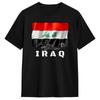 Irak Flagge Irakischer Fußball T-Shirt Sommer YK Lustige T-Shirts Baumwolle Hippie T-Shirt Für Unisex Druck Oberteile