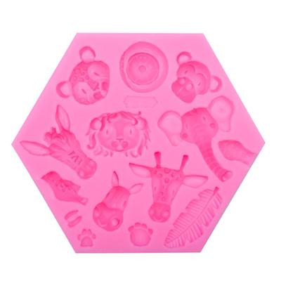 Tier Silikon Fondant Schablone Für DIY Zucker Handwerk Süßigkeiten Schokolade Niedliche Form Kuchen Dekoration Backen Werkzeuge
