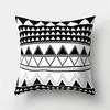 White Black Geometric Cushion Cover x Pillowcase Sofa  Decor  Polyester Home