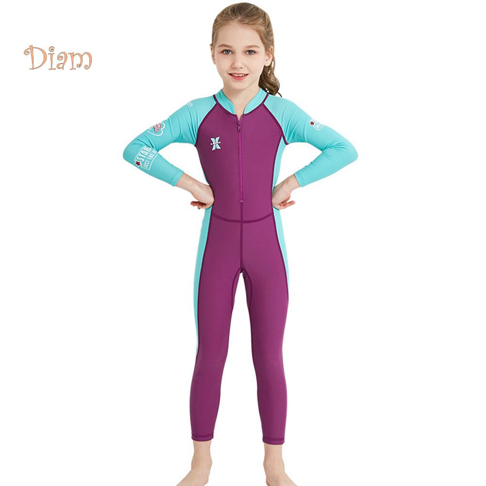 3 Color Kids One-Piece Swimsuit Neoprene Wetsuit Boys Girls Long Sleeve Swimwear 3 Color Kids One-Piece Swimsuit Neoprene Wetsuit Boys Girls Long Sleeve Swimwear