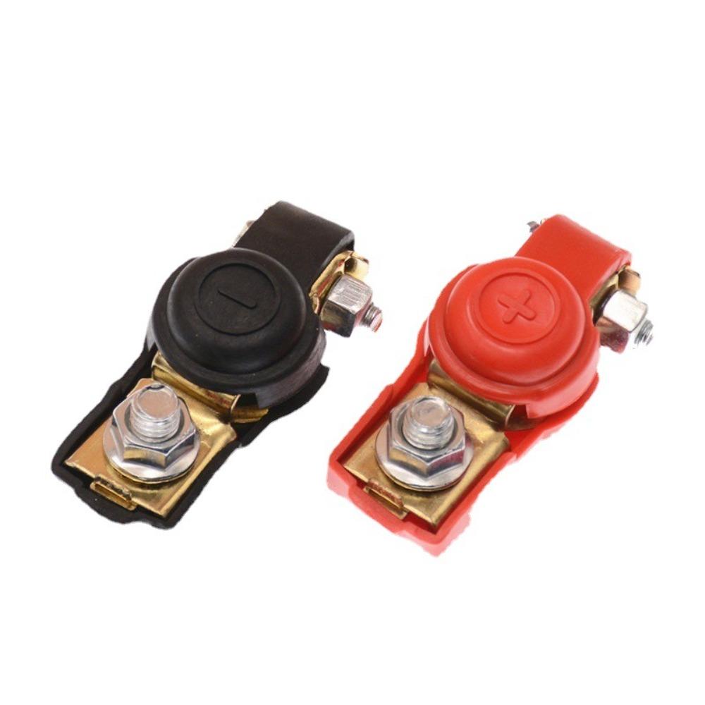 2pcs Quick Release Battery Terminal Clamp Negative Positive Top Post Clamp Truck Accessories