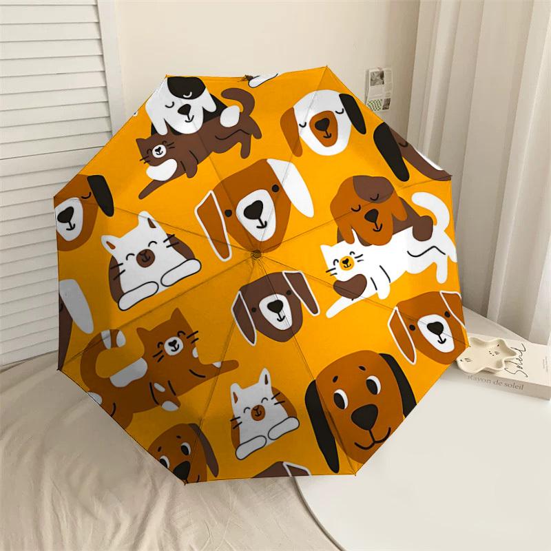 

1PC Dog Cat Umbrella-8-Rib Reinforced, Automatic Open, Lightweight & Durable, Cute Fashion Accessory for Outdoor-T378
