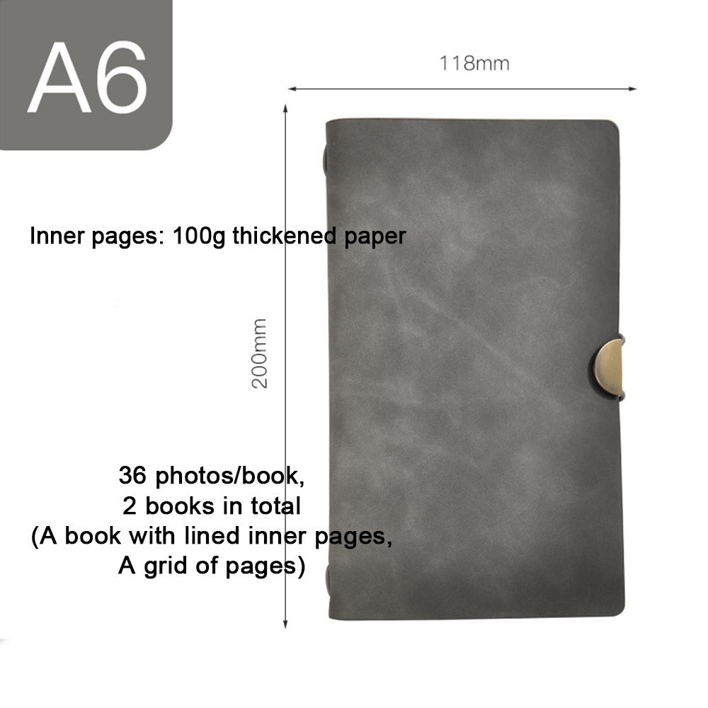 (Logo can be engraved) A6 leather strap notebook, small travel notebook, ledger, student travel diary, memo