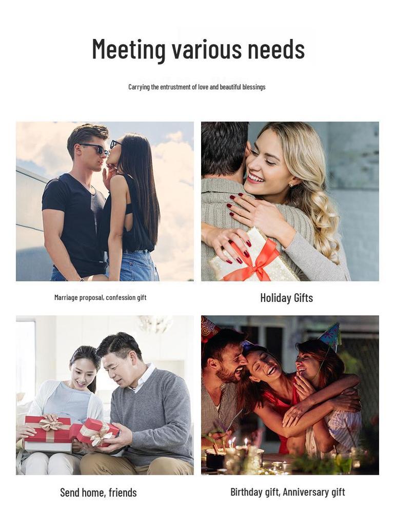 LED Rosegold Folie Konservierte Blume Glaskuppel - Kreatives Geschenk für Valentinstag & Frauentag